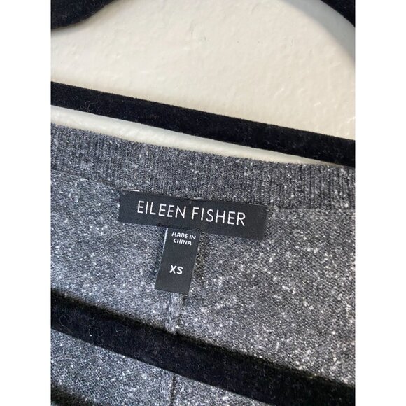 Eileen‎ Fisher Wool Silk Blend Women Charcoal Gray Dolman Sleeve Sweater Size XS - Picture 3 of 15